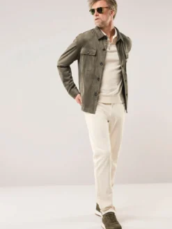 Hemdjacke aus Microvelours