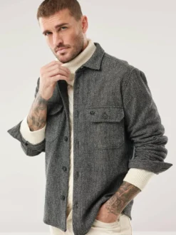 Hemd-Jacke Woll-Mix