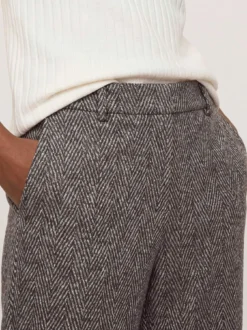Hose aus Fischgrat Jersey