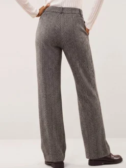 Hose aus Fischgrat Jersey