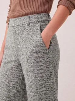 Hose aus Fischgrat Jersey