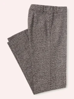 Hose aus Fischgrat Jersey