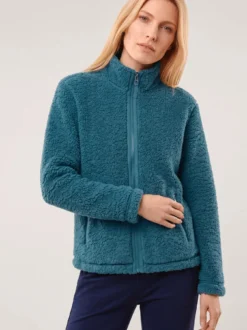 Jacke aus Teddyfleece