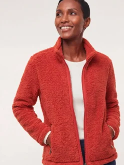 Jacke aus Teddyfleece