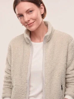 Jacke aus Teddyfleece