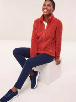 Jacke aus Teddyfleece