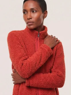 Jacke aus Teddyfleece
