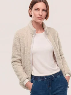 Jacke aus Teddyfleece