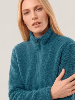 Jacke aus Teddyfleece