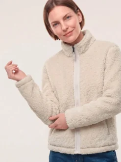 Jacke aus Teddyfleece