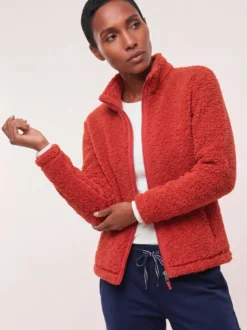 Jacke aus Teddyfleece