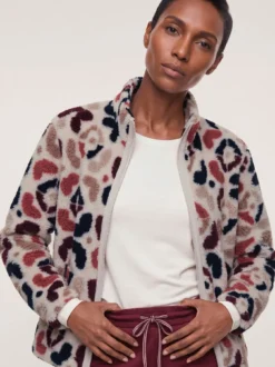 Jacke aus Teddyfleece