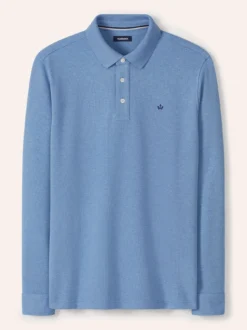 Jacquard Langarmpolo