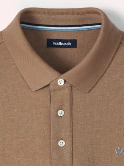 Jacquard Langarmpolo