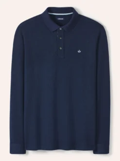 Jacquard Langarmpolo
