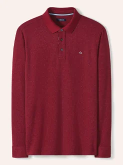 Jacquard Langarmpolo