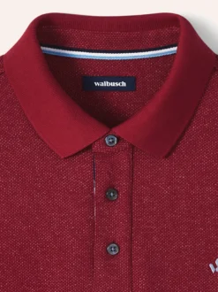 Jacquard Langarmpolo