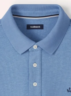 Jacquard Langarmpolo