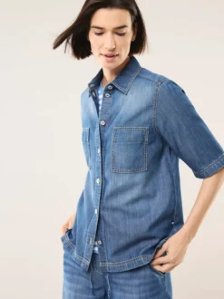 Jeans Hemdbluse