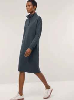 Jerseykleid mit Druckknöpfen