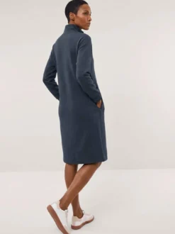 Jerseykleid mit Druckknöpfen