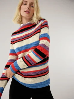 Kaminkragen Pullover Multigarn