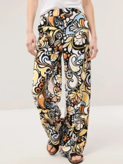 Kombihose aus Leinenmix