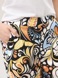 Kombihose aus Leinenmix