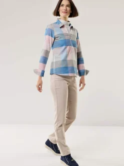 Kuschelflanell Zip-Bluse