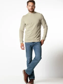 Langarm-Shirt Stehkragen