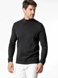 Langarm-Shirt Stehkragen
