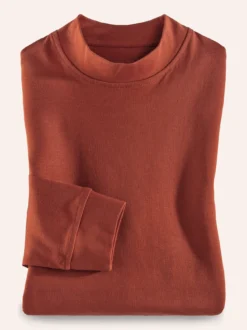 Langarm-Shirt Stehkragen