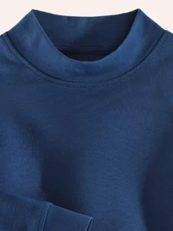 Langarm-Shirt Stehkragen