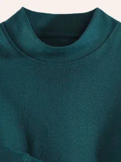 Langarm-Shirt Stehkragen