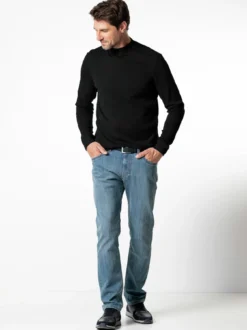 Langarm-Shirt Stehkragen