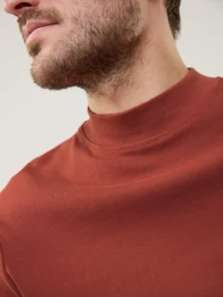 Langarm-Shirt Stehkragen