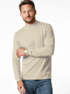 Langarm-Shirt Stehkragen