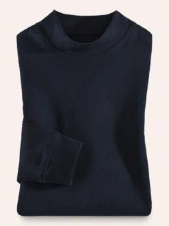 Langarm-Shirt Stehkragen