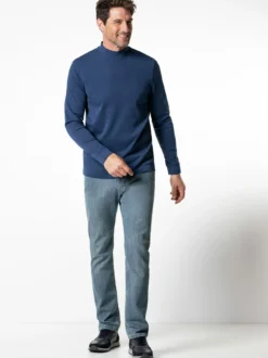 Langarm-Shirt Stehkragen