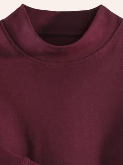 Langarm-Shirt Stehkragen