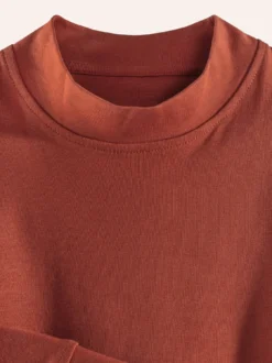 Langarm-Shirt Stehkragen