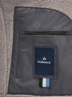 Lederblouson mit Kunstfell