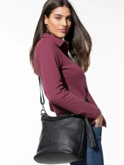 Leder-Handtasche