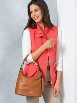 Leder-Handtasche