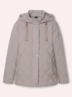 Leichte Steppjacke mit Rautenmuster ohne Nähte