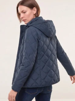 Leichte Steppjacke mit Rautenmuster ohne Nähte