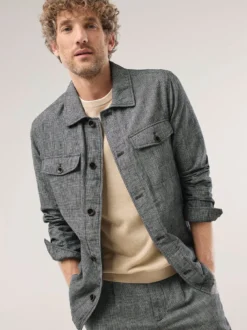 Leinen Hemdjacke