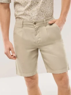 Leinenmix Bermudas