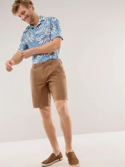 Leinenmix Bermudas