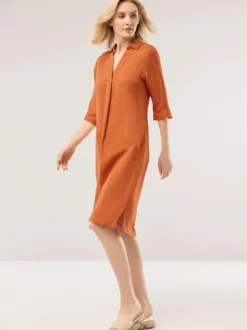 Leinenmixkleid